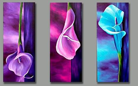 Dafen Oil Painting on canvas flowers -set151